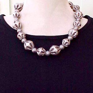 Beautiful rare vintage sterling silver necklace